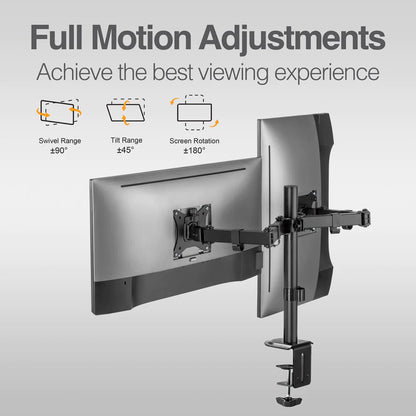 Doble soporte de Escritorio 32" para Monitor Argom