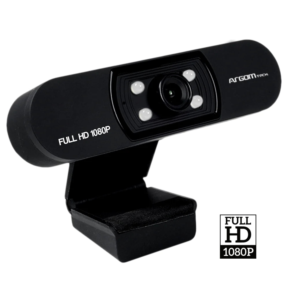 Webcam Argom CAM50 con Imagen de Full HD 1080P Luces LED