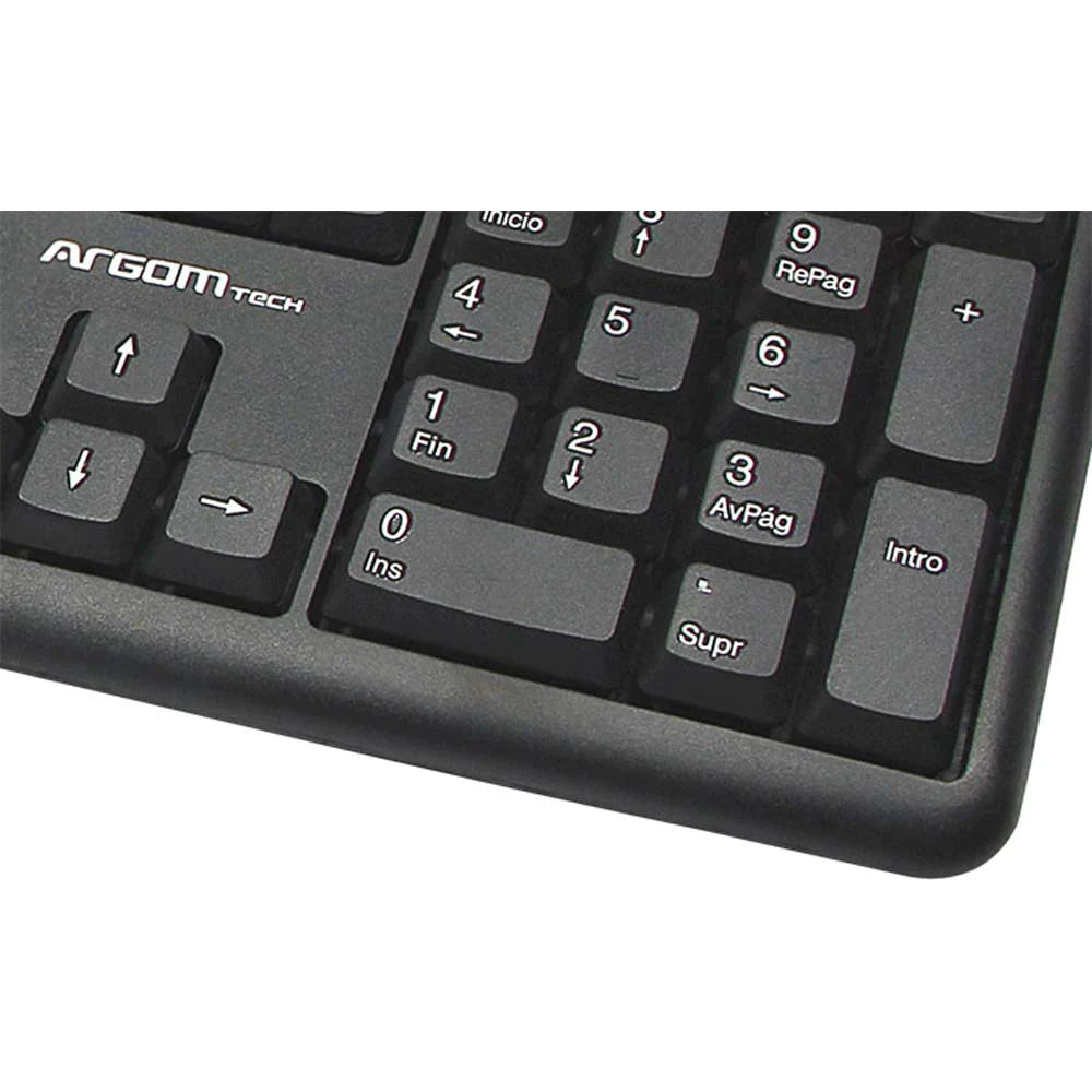 Teclado Clásico en Español/Inglés USB Argom